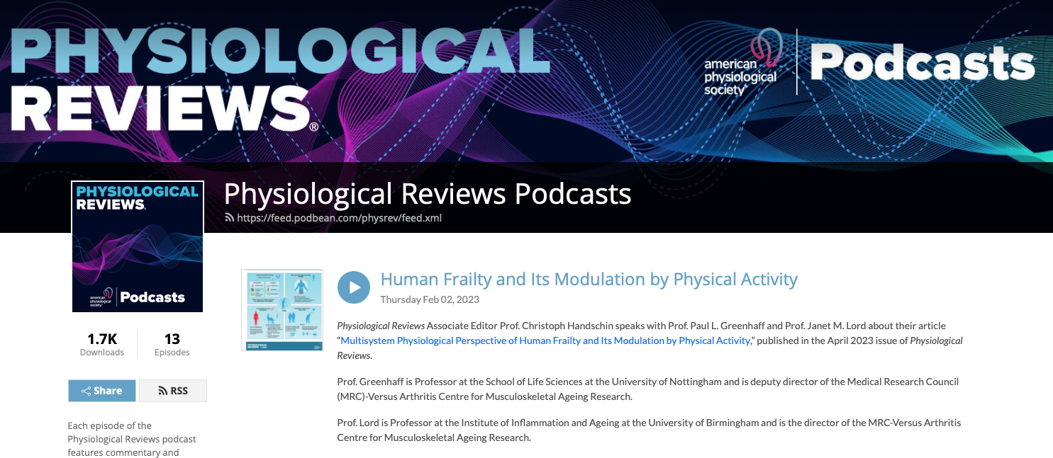 Read more about the article New podcast on frailty